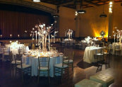 amber uplighting beautifies the room with the unlimited color pallet of shades of uplighting. Becks entertainment